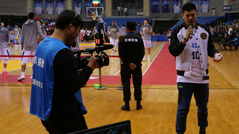 中國男子籃球CBA聯賽活動現場 SDLX無線雙工通話和Tally